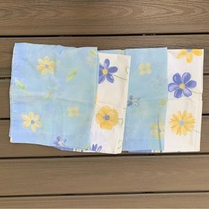 Four Flower Pillowcases 🛏️